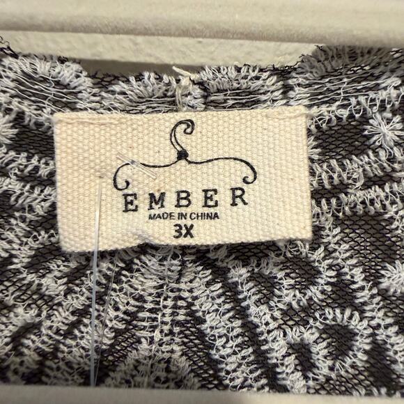 Ember 3X Women’s Swim Cover Up Kimono - Picture 2 of 4